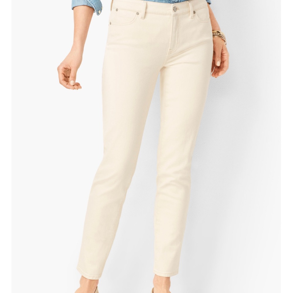 Talbots natural denim slim ankle jeans SZ 16